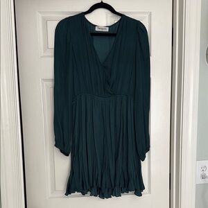 Impressions Teal V-Neck Blouse